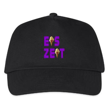 Eiszeit violet - Kinder Basecap - Schwarz - Vorne