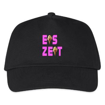 Eiszeit rosa - Kinder Basecap - Schwarz - Vorne
