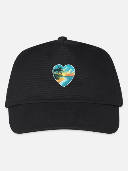 Strand Liebe - Kinder Basecap - Schwarz