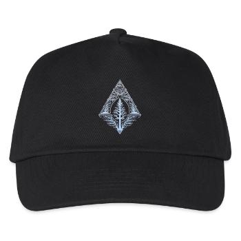 Pagan Baum Tanne Germanen Symbol Triskele Okkult - Kinder Basecap - Schwarz - Vorne