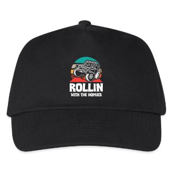Jeeps Rollin With The Homies - Kids’ Baseball Cap - black - Front
