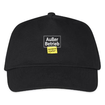 Außer Betrieb Geduldsfaden Gerissen Geduld Büro - Kinder Basecap - Schwarz - Vorne