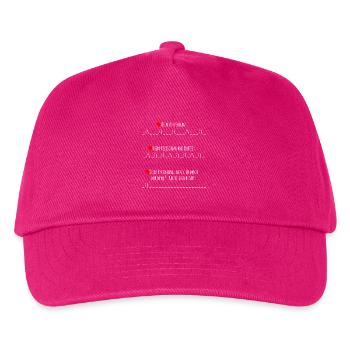 Kaffee Herzschlag Nicht Ansprechen Montag Büro - Kinder Basecap - Fuchsia - Vorne
