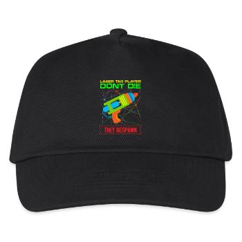 Laser Tag player Don't Die They Respawn - Kids’ Baseball Cap - black - Front