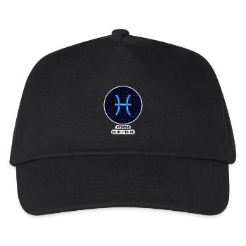 Pisces 20.02.-20.03. - Kids’ Baseball Cap - black - Front