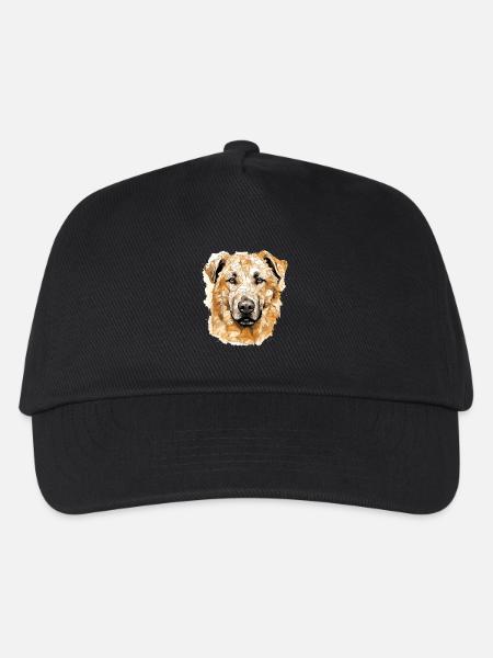 Kangal Hundehunderasse Gesicht Hund Polygon - Kinder Basecap - Schwarz