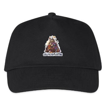 Can't Stop Looting – Fantasy RPG Gamer Design - Kids’ Baseball Cap - black - Front