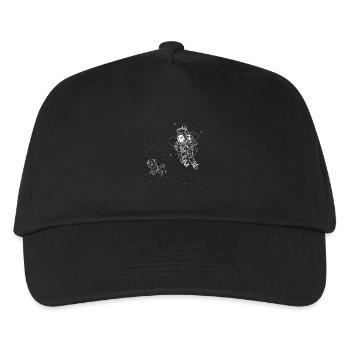 Funny Animal Dog in Space Astronaut - Kids’ Baseball Cap - black - Front