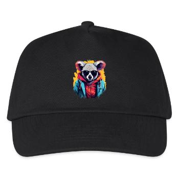 Streetstyle-Koalabär | Koala-Liebhaber - Kinder Basecap - Schwarz - Vorne