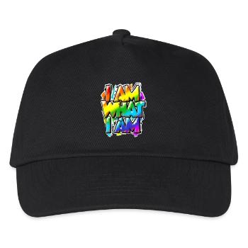I am what I am - alles normal, oder? - Kinder Basecap - Schwarz - Vorne