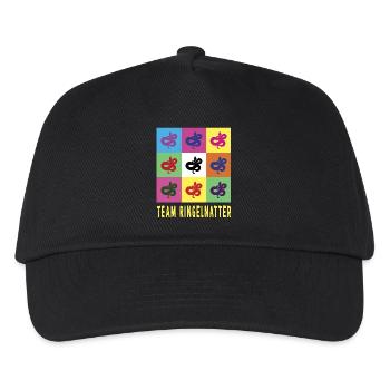 Serpent d’herbe de l’équipe - Casquette de baseball Enfant - noir - Devant