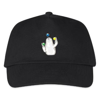 Jonglerie de jongleur de phoque - Casquette de baseball Enfant - noir - Devant