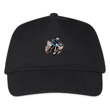Motocross Motorcycle - Kids’ Baseball Cap - black - Front