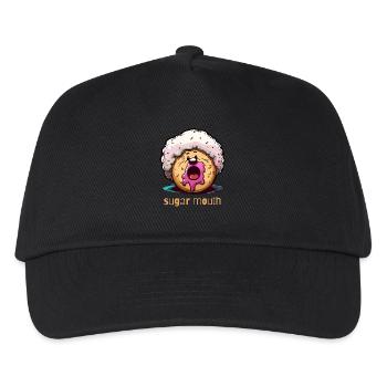 afro donut jam sugar mouth - Kids’ Baseball Cap - black - Front