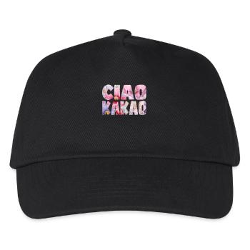 Ciao Cocoa Floral Pattern - Kids’ Baseball Cap - black - Front
