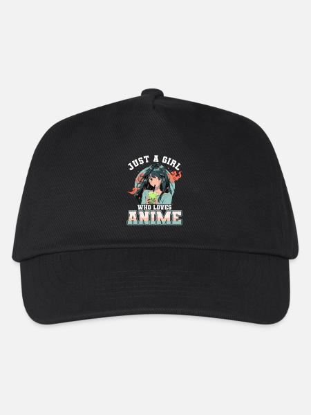Just a girl who loves Anime - Kinder Basecap - Schwarz
