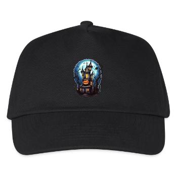 Halloween haunted house - Kids’ Baseball Cap - black - Front
