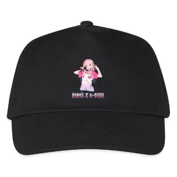 Anime Und K-Pop Koreanische Popmusik Kpop - Kinder Basecap - Schwarz - Vorne