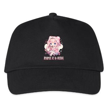 Anime Und K-Pop Koreanische Popmusik Kpop - Kinder Basecap - Schwarz - Vorne
