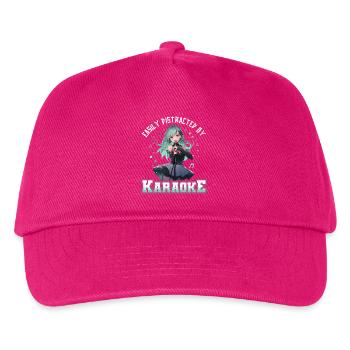 Easily distracted by Karaoke - Kinder Basecap - Fuchsia - Vorne
