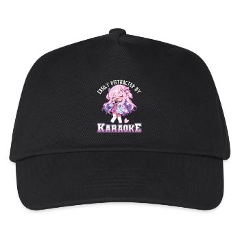 Easily distracted by Karaoke - Kids’ Baseball Cap - black - Front