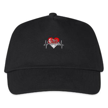 Singapore Skyline Heartbeat Asia I Love Singapore - Kids’ Baseball Cap - black - Front
