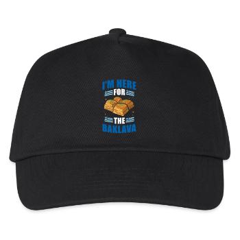 Baklava Greek Cuisine Greece - Kids’ Baseball Cap - black - Front