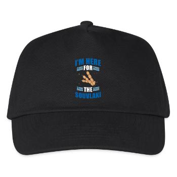 Souvlaki Greek Cuisine Greece - Kids’ Baseball Cap - black - Front