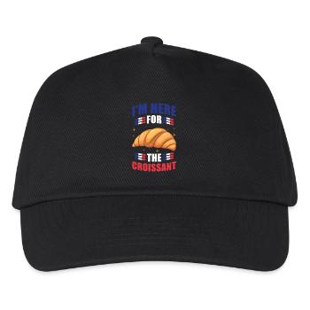 Croissant - Casquette de baseball Enfant - noir - Devant