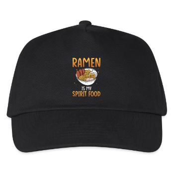 Ramen ist meine Leibspeise - Kinder Basecap - Schwarz - Vorne