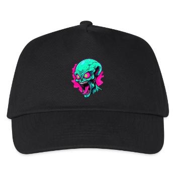 Wütende Alien-Invasion - Kinder Basecap - Schwarz - Vorne