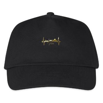 Rom Kolosseum Herzschlag Roma Skyline Rome Italien - Kinder Basecap - Schwarz - Vorne