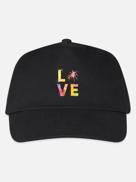 Spinnen liebe - Kinder Basecap - Schwarz