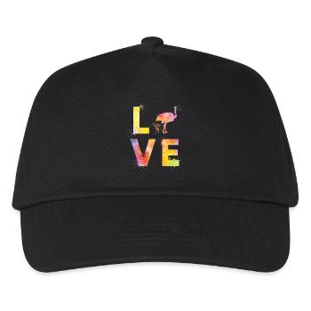 Ostrich Bird Ostrich Bird Love - Kids’ Baseball Cap - black - Front