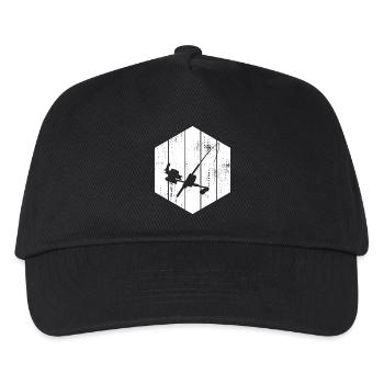 Angel Zeichnung - Kinder Basecap - Schwarz - Vorne