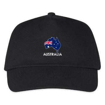 Australia - Kids’ Baseball Cap - black - Front