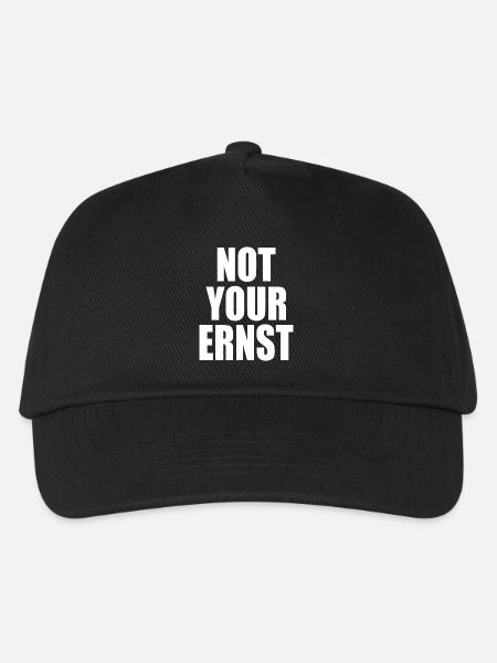 Not your ernst - Kinder Basecap - Schwarz