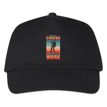 Chanteur né pour aller chanter - Casquette de baseball Enfant - noir - Devant