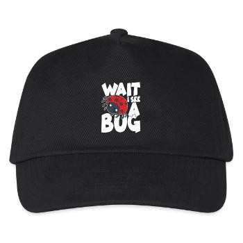 Wait i see a bug - Kinder Basecap - Schwarz - Vorne