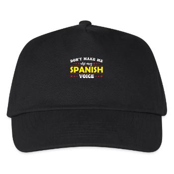 Zwingen Sie Mich Nicht, Meine Spanische Stimme Zu - Kinder Basecap - Schwarz - Vorne