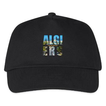 Algier Algerien Souvenir - Kinder Basecap - Schwarz - Vorne
