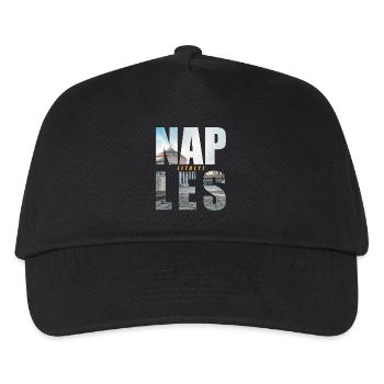Neapel Italien Souvenir - Kinder Basecap - Schwarz - Vorne