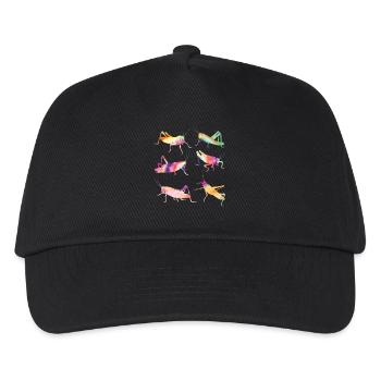Grasshopper TIE DYE Vintage Grasshopper - Kids’ Baseball Cap - black - Front
