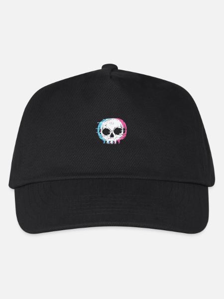 Schädel Gothic Styl - Kinder Basecap - Schwarz