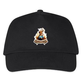 Potion Of Coffee Fantasy RPG Shirt - Kids’ Baseball Cap - black - Front