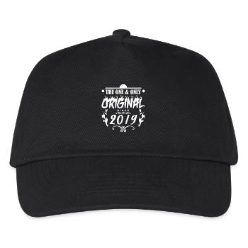 2019 - Baujahr 2019 - Jahrgang 2019 - Kinder Basecap - Schwarz - Vorne
