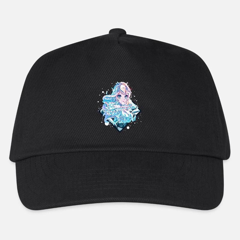 Anime Eisprinzessin - Kinder Basecap - Schwarz