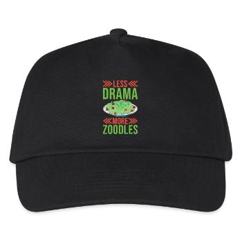 Zoodles Zucchini Pasta Saying - Kids’ Baseball Cap - black - Front