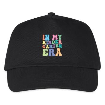 Kindergarten Retro Groovy Student - Kids’ Baseball Cap - black - Front