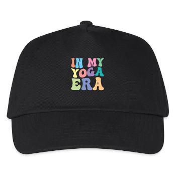 Yoga Retro Groovy In Meiner - Kinder Basecap - Schwarz - Vorne